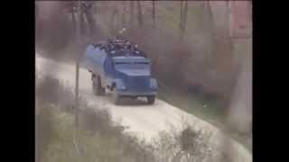 Serb attack on empty village in kosovo war 1999