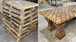 One of a Kind Pallet Wood Table