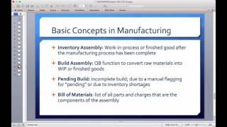 QuickBooks Enterprise for Manufacturing & Inventory Assemblies