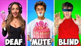 Blind, Deaf, Mute Baking Challenge!!