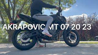 Yamaha MT-07 2023 Akrapovic Install #akrapovic #mt07