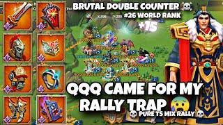 QQQ DESTROYED MY RALLY TRAP | PURE MIX RALLY BURNS | #rallytraplordsmobile #rallytrap #lordsmobile