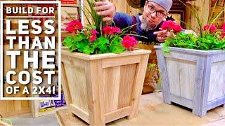 The $6 Planter - Low Cost High Profit - Make Money Woodworking