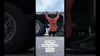 Warm Up with this 20min AMRAP | Truck Stop Workout No Equipment #fittrucker #trucker #truckerfitness