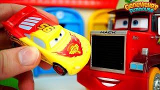 Best Toy Car Learning Video for Kids Disney Cars Color Changing Lightning McQueen & Monster Trucks