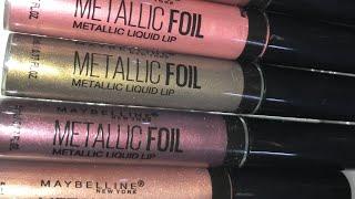 NEW Metallic Foil liquid lips from Maybelline