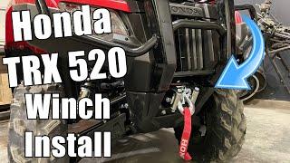 How to install a winch Honda TRX 520 / WARN WINTCH / MAX’S MOTO SHOP