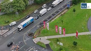 Verkehrsstörung in Hamm Rhynern, Werler Str. / Unnaer Str.