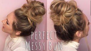 PERFECT MESSY BUN HAIR TUTORIAL!