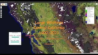 Wildfire History of Central California, 1900-2021