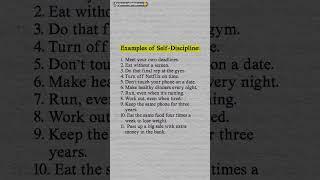 Examples Of Self Discipline #shorts #lifeunlockedwitharchna #motivation #Discipline #success #viral