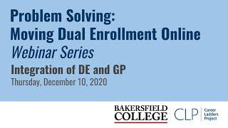 Integration of Dual Enrollment and Guided Pathways