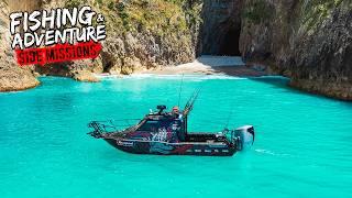 24 Hours on Offshore Island | Spearfishing, Big Kingfish & Overnight Boat Camp!