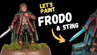 Mastering Middle-Earth: Paint Frodo and His Glowing Sword Like a Pro!