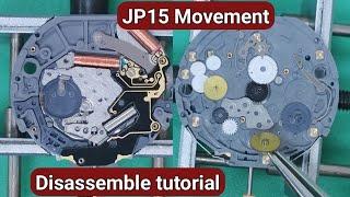 How to disassemble miyota JP15 watch movement