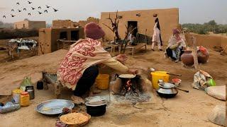 very Unique woman village life pakistan || Desert Woman Morning Routine | Old Cuture of Punjab