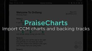 Import CCM Charts and Backing Tracks with PraiseCharts