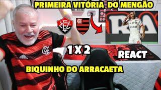 REACT VITÓRIA 1 X 2 FLAMENGO - PRIMEIRA VITÓRIA NO BRASILEIRÃO  MELHORES MOMENTOS - BRASILEIRÃO 2025