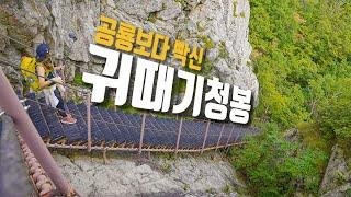 [4k]설악산 귀때기청봉 너덜길 공룡능선은 양반이네│장수대 폭포맛집과 아쉬운 운해산행