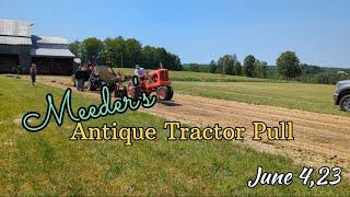 Meeder's Antique Tractor Pull -June 2023- Pulling The Allis Chalmers WC & WD45 #allischalmers