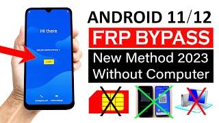 All Mobile ANDROID 11/12 Devices Google Account Bypass  (without computer) Easy Method