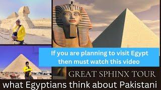 Traveling to Egypt, tour Great Sphinx statue P3 Urdu/Hindi video by Zahid Malik