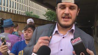 RAW: O’Reilly, Maroon, Blais, Schenn, Bozak meet with Blues fans outside Enterprise Center