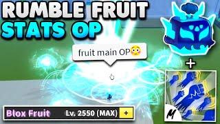 Rumble With MAX FRUIT STATS Is BROKEN In Blox Fruits... (Bounty Hunt)