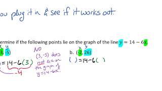 Determining Solution Points Video