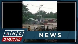 Floods due to TS Kristine wash away homes, submerge villages in Bicol ahead of landfall | ANC