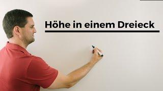 Höhe in einem Dreieck | Mathe by Daniel Jung