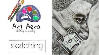 How to Draw El Poder Del Silencio Dolar | Pencil sketching | Portrait Sketching