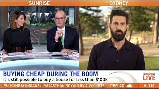 Sunrise, Channel 7 - Steve Palise discusses buying properties for under $100k - April 2021