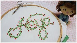 Beautiful and easy letters embroidery design