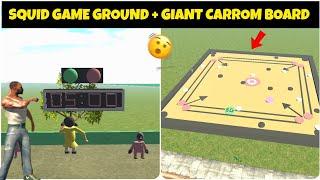 SQUID GAME GROUND + GIANT CARROM BOARD | INDIAN BIKES DRIVING 3D | NEW CITY LINK  | INDIAN BIKE