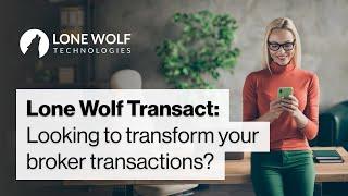 Lone Wolf Transact: Digital transactions that work how you do.