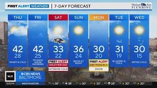 Maryland Weather: More cold, and chances for snow next week