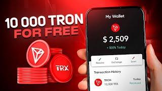 Get 10,000 TRX (Tron) for Free: A Simple and Quick Tutorial!