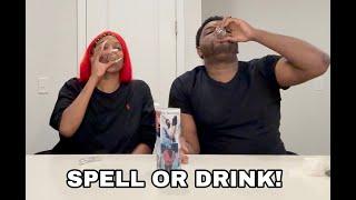 VLOGMAS DAY 21: SPELL IT OR DRINK *TOO FUNNY*