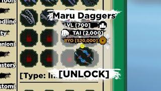 [Shindo Life] Getting Maru Daggers + Q Spec