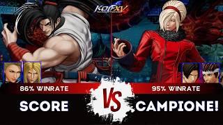 KOF XV️ SCORE (Terry/Mature/Haohmaru) vs CAMPIONE! (Kim/Shingo/Ash) ️Replay Match - 12/24