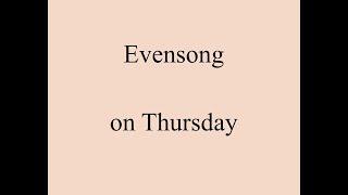 Evensong on Thursday 13  March from St John's in the Village