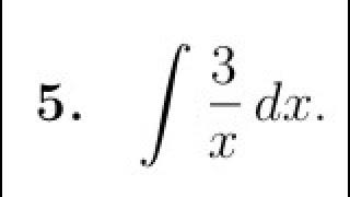 integrate 3/x dx