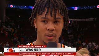 D.J. Wagner TOOK OVER The 2023 McDonalds All-American Game 