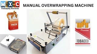 Manual Overwrapping Machine with Tear Tape Cigarette box | Playing card box|  Cellophane wrapping