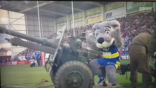 25-pounder Field Gun Firing - Sky Sports - Warrington Wolves Rugby Club