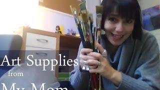 Unboxing: Art Supplies from My Mom