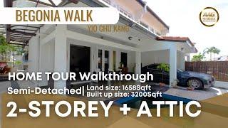 Singapore Landed Property Home Tour | 2 Storey + Attic | Semi Detached | Begonia Walk | District 28