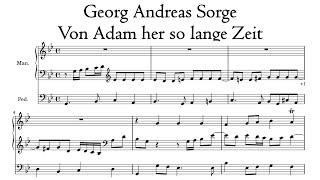 Sorge - Von Adam her so lange Zeit - Hinsz organ, Leens, Hauptwerk