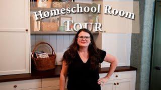 How I Organize My New HOMESCHOOL ROOM!